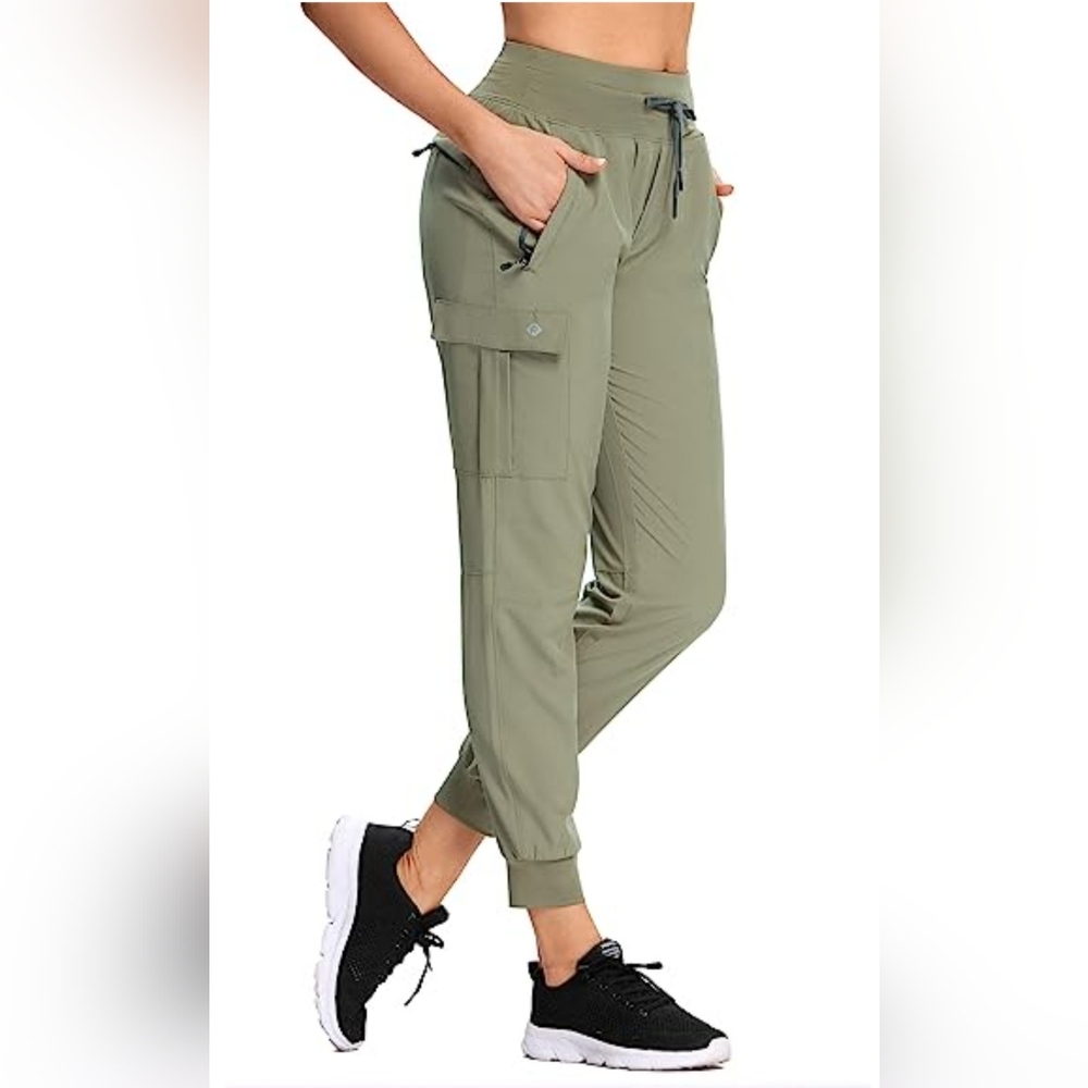 RlaGed Women’s Cargo Hiking Pants Lightweight Joggers XL